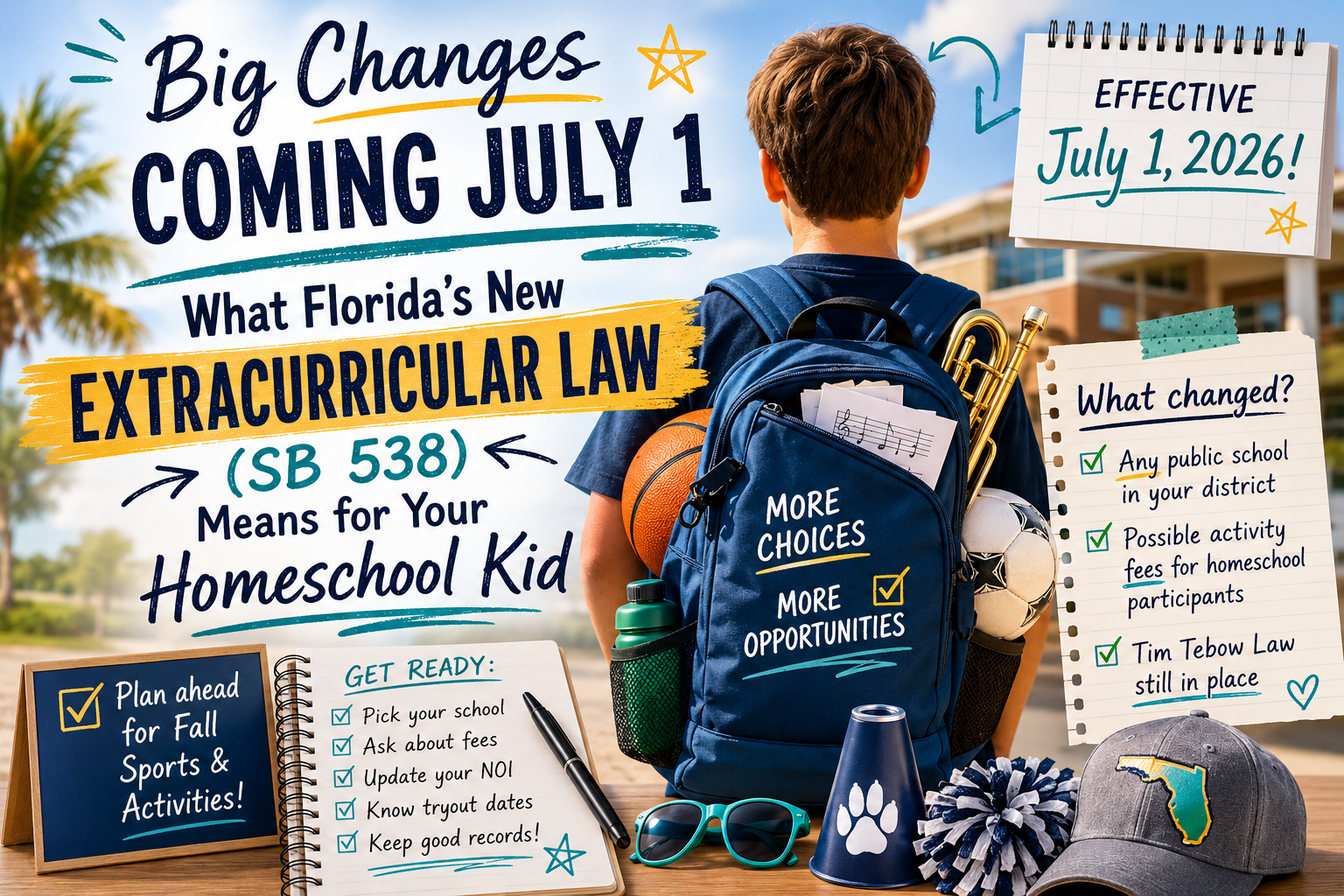 Florida SB 538: What the New Homeschool Extracurricular Law Means